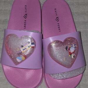 New‼️Katy Perry Collections Kids Pink Heart Slide Sandals